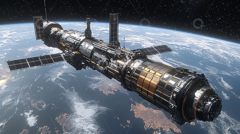 高清大图下载【趣麦麦图】太空空间站