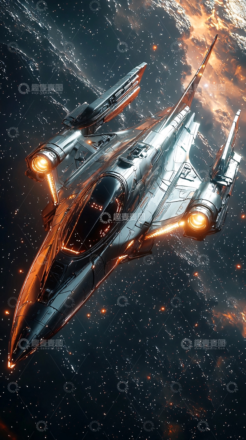 高清大图下载【趣麦麦图】宇宙飞船