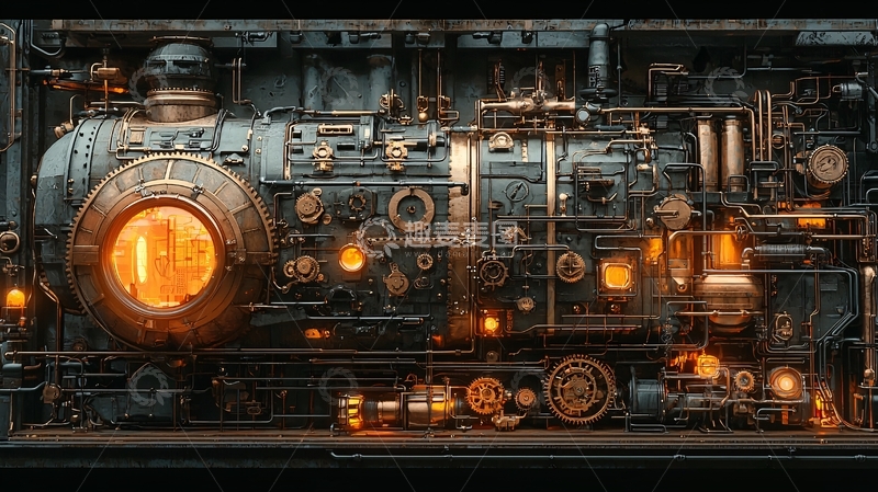 高清大图下载【趣麦麦图】蒸汽朋克机械装置