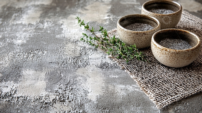 高清大图下载【趣麦麦图】三个粗陶小碗