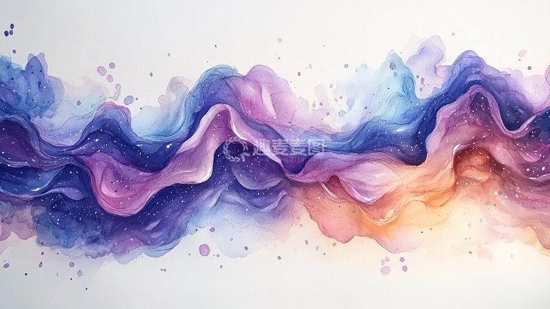 高清大图下载【趣麦麦图】抽象水彩画