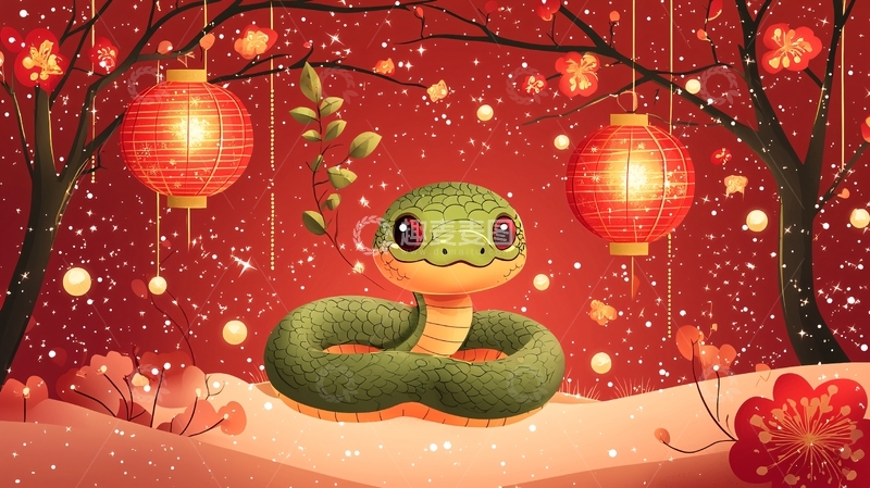 新年快乐蛇