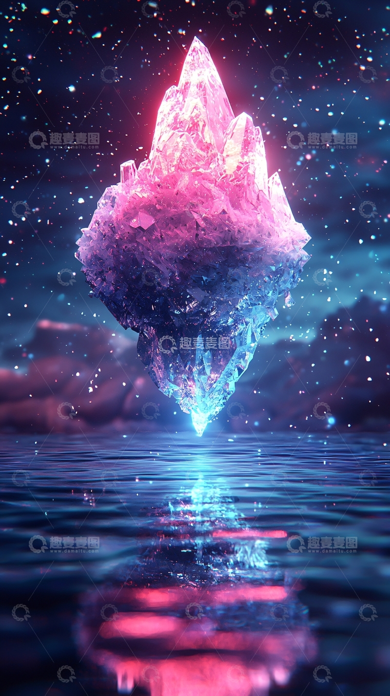 高清大图下载【趣麦麦图】宇宙水晶