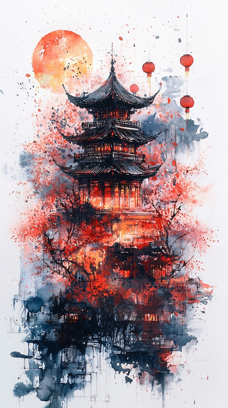 高清大图下载【趣麦麦图】水墨画