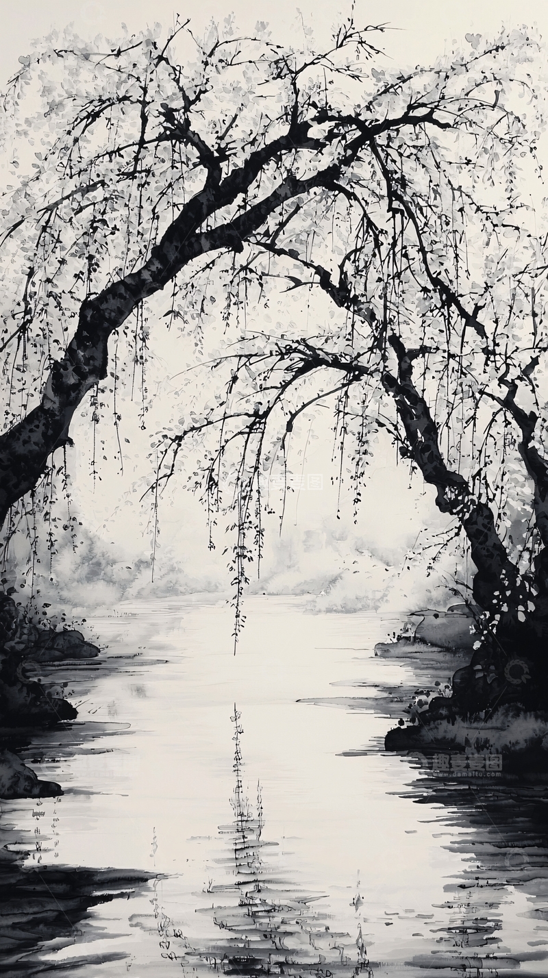 高清大图下载【趣麦麦图】水墨画