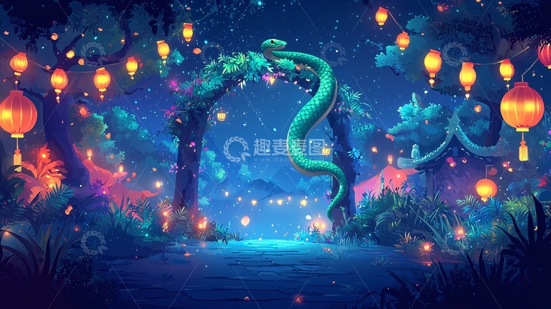 高清大图下载【趣麦麦图】梦幻森林