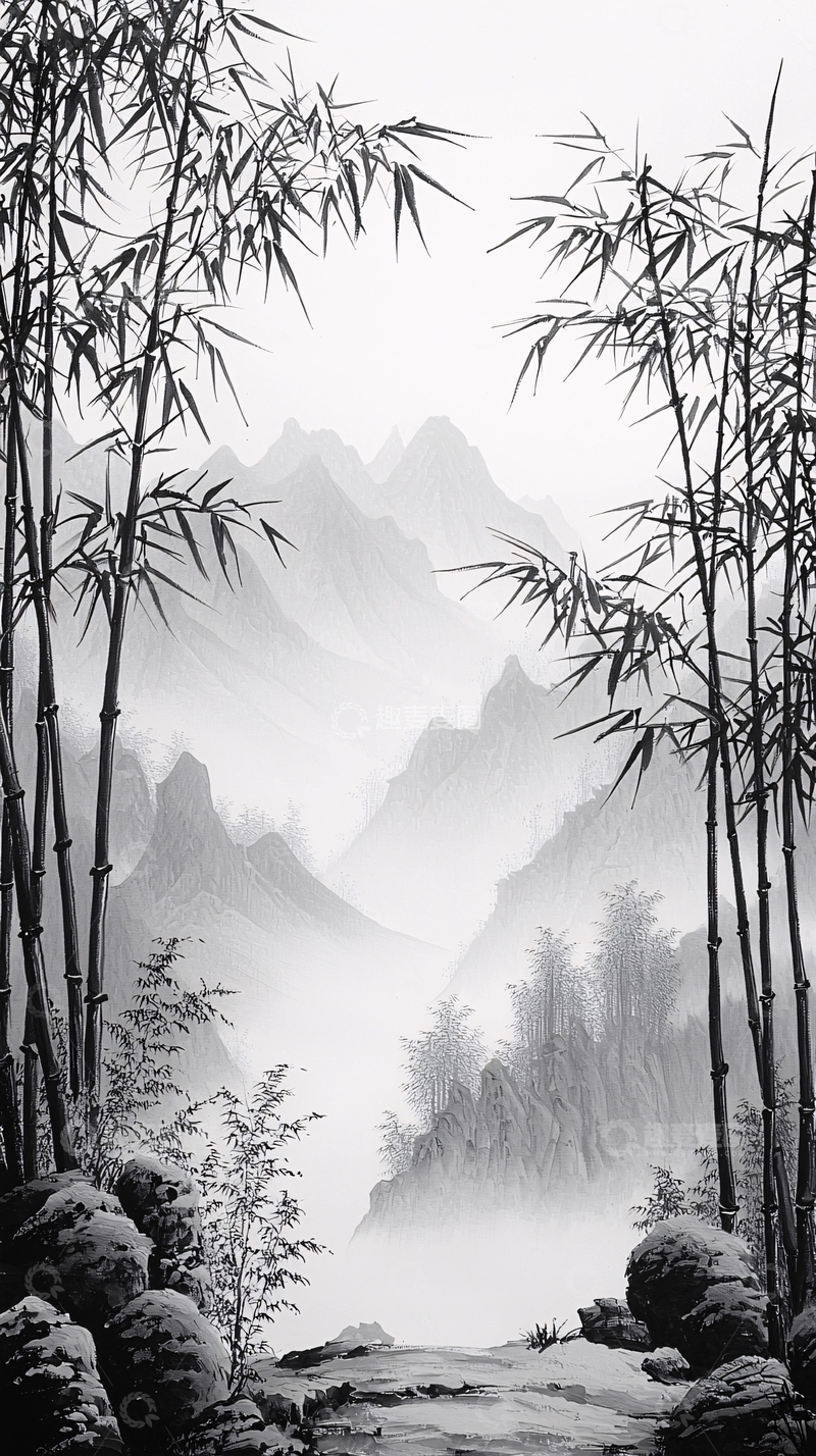 高清大图下载【趣麦麦图】水墨画