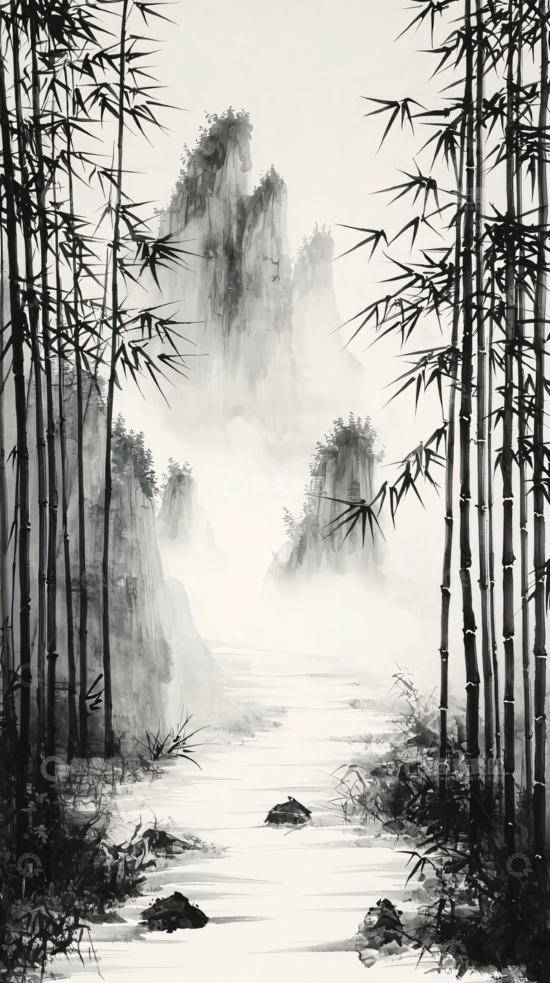 高清大图下载【趣麦麦图】水墨画