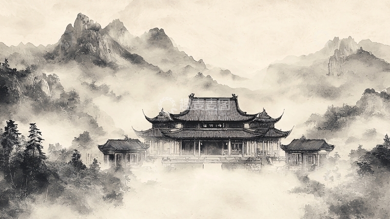 高清大图下载【趣麦麦图】水墨画