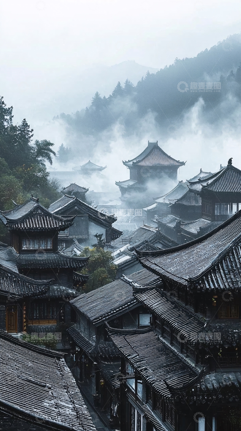 高清大图下载【趣麦麦图】水墨江南