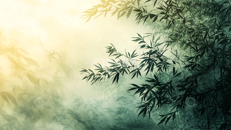 高清大图下载【趣麦麦图】水墨竹林