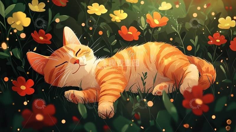 高清大图下载【趣麦麦图】橘猫