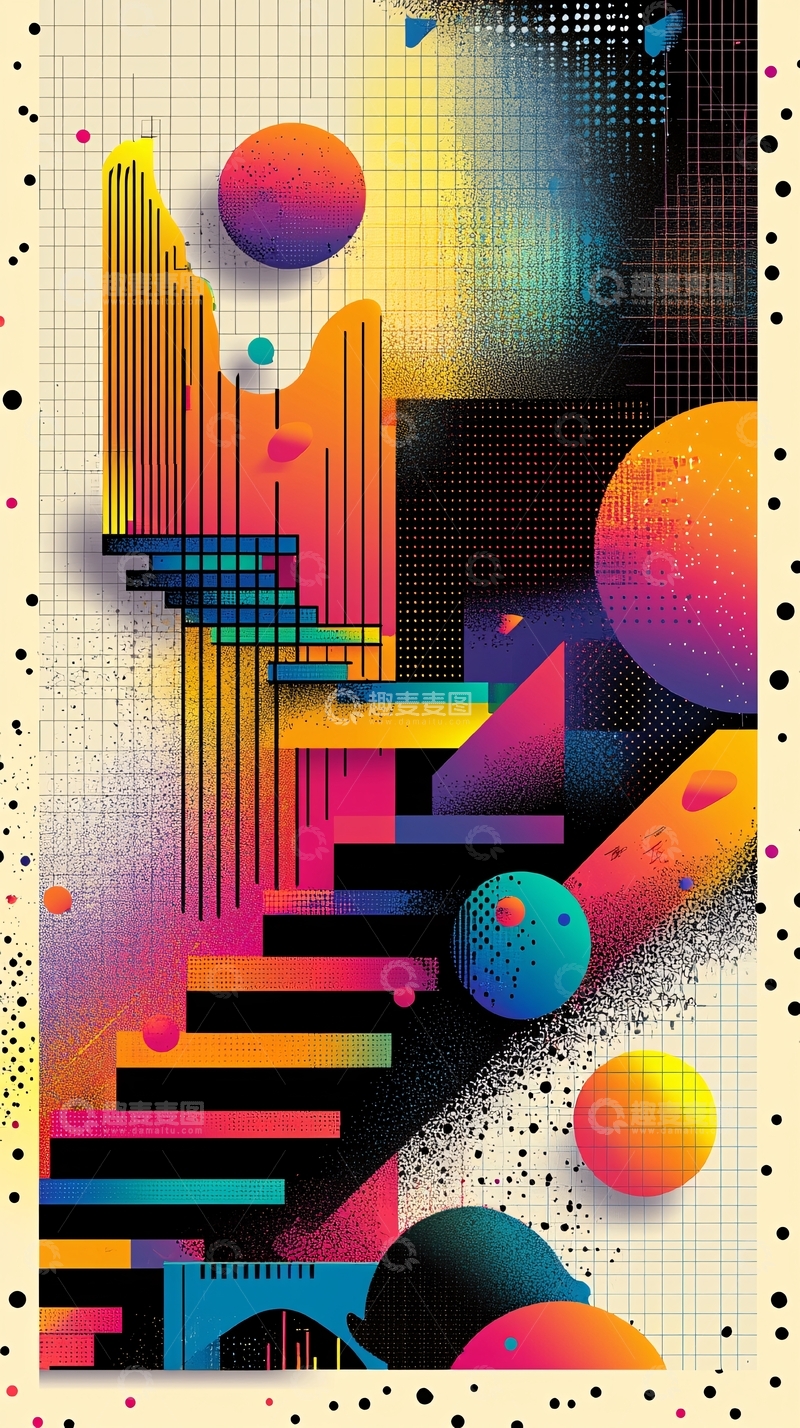 高清大图下载【趣麦麦图】抽象几何图形