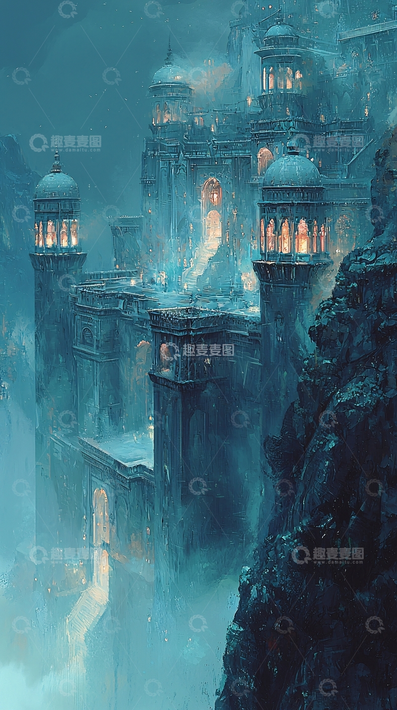 高清大图下载【趣麦麦图】极寒之地神秘宫殿