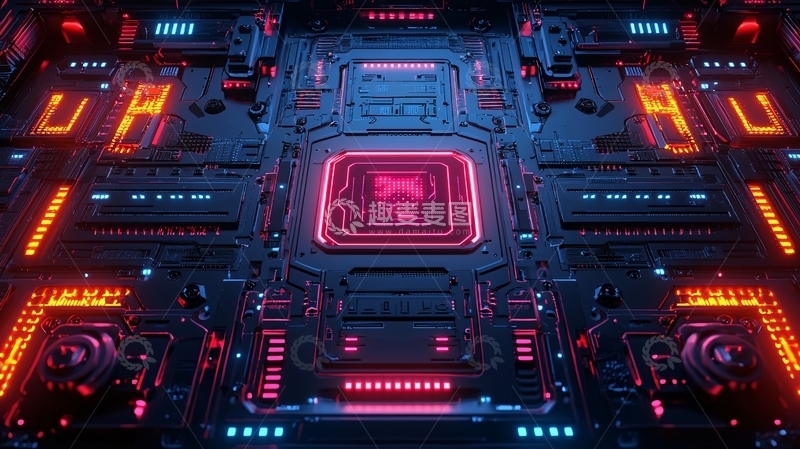 高清大图下载【趣麦麦图】炫酷科技感电路板