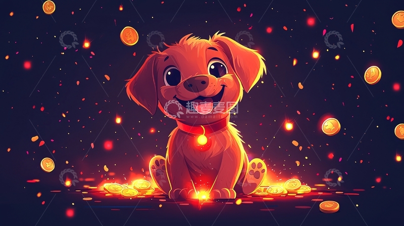 高清大图下载【趣麦麦图】可爱小狗