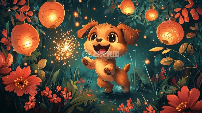 高清大图下载【趣麦麦图】小狗