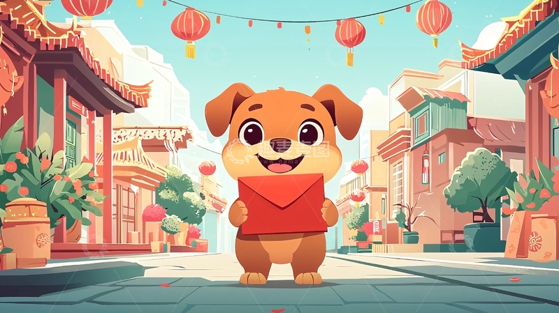 高清大图下载【趣麦麦图】卡通小狗