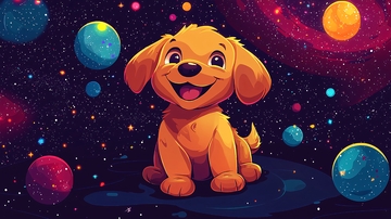 宇宙星空小狗