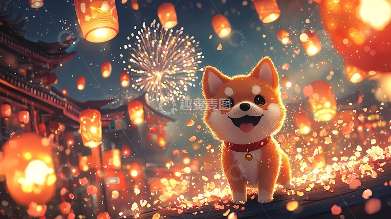 高清大图下载【趣麦麦图】柴犬