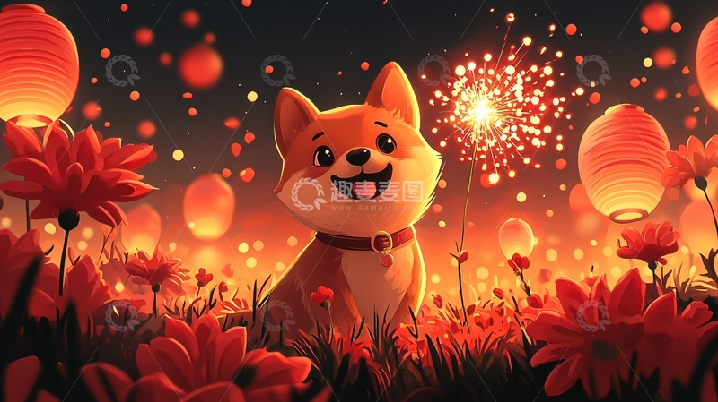 高清大图下载【趣麦麦图】柴犬