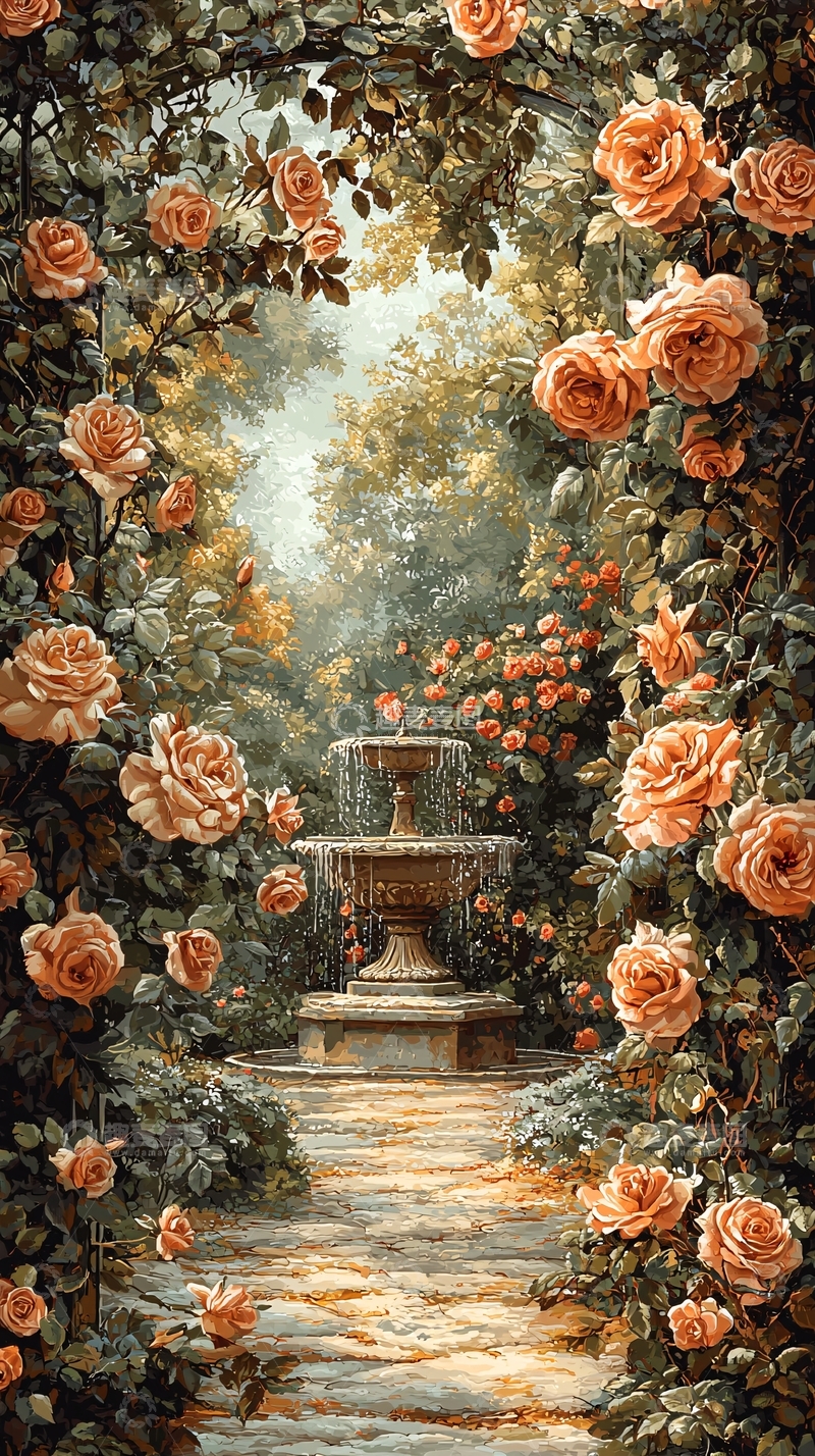 高清大图下载【趣麦麦图】玫瑰花拱门