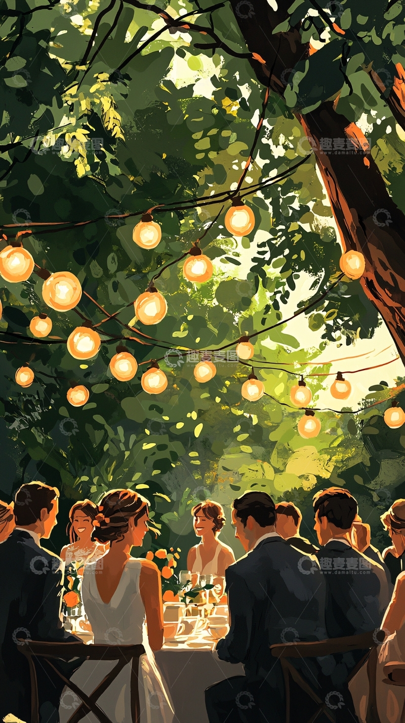 高清大图下载【趣麦麦图】户外婚礼场景