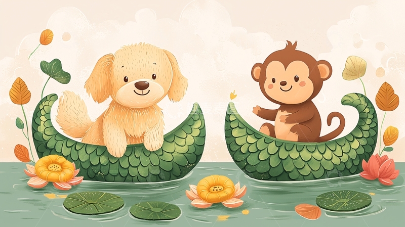 高清大图下载【趣麦麦图】卡通狗狗