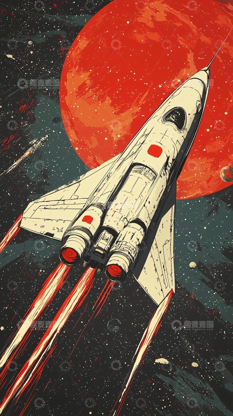 高清大图下载【趣麦麦图】宇宙飞船