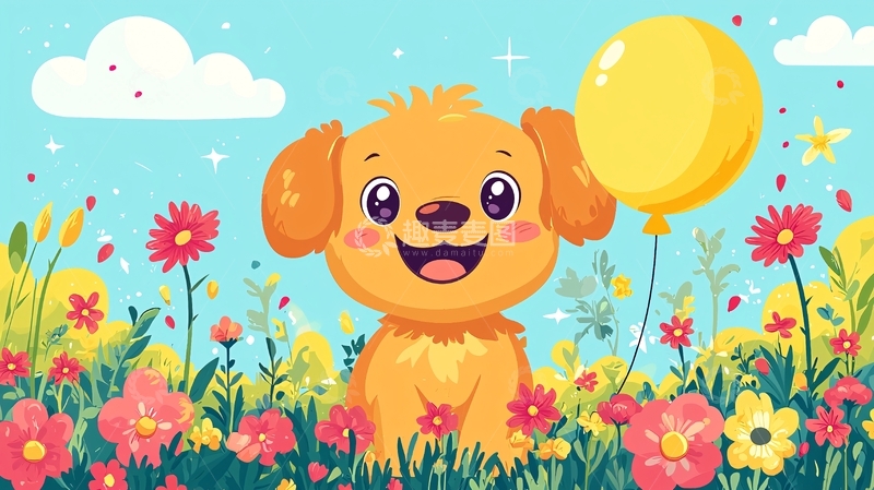 高清大图下载【趣麦麦图】可爱小狗