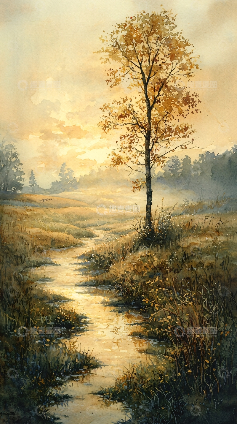 高清大图下载【趣麦麦图】秋日清晨