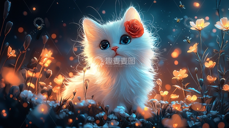 高清大图下载【趣麦麦图】唯美小猫