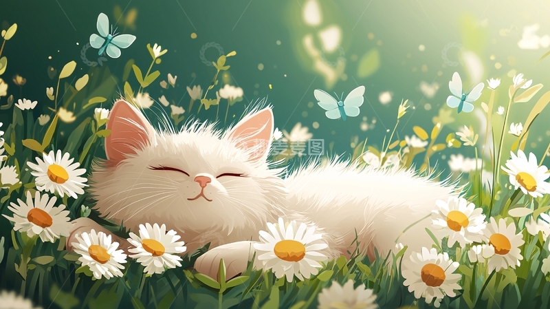 高清大图下载【趣麦麦图】白猫