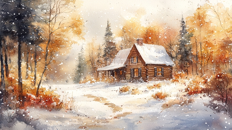 高清大图下载【趣麦麦图】水彩画