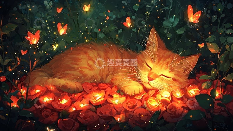 高清大图下载【趣麦麦图】橘猫