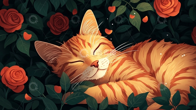 高清大图下载【趣麦麦图】橘猫