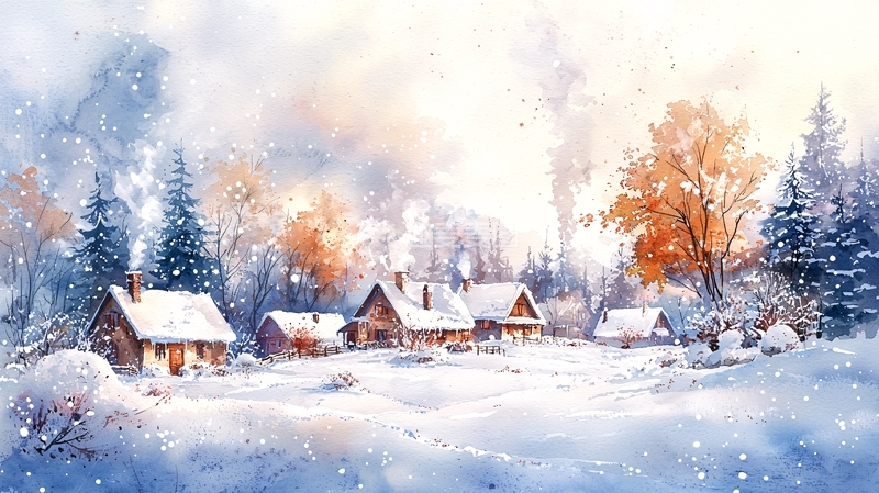 高清大图下载【趣麦麦图】水彩画