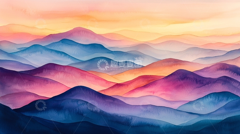 高清大图下载【趣麦麦图】水彩画