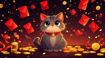 可爱猫咪红包雨