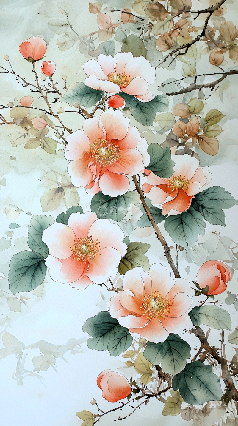 高清大图下载【趣麦麦图】水墨写意花卉