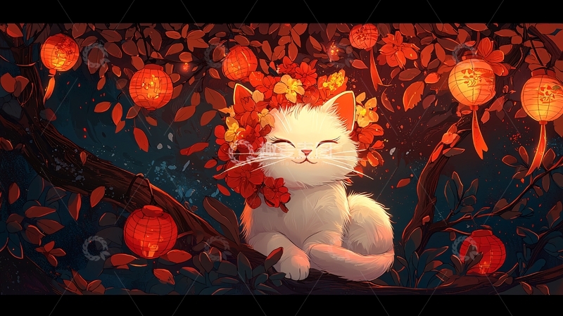 高清大图下载【趣麦麦图】秋日暖阳下的猫咪