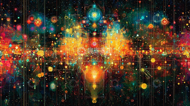 高清大图下载【趣麦麦图】绚丽多彩的宇宙星云