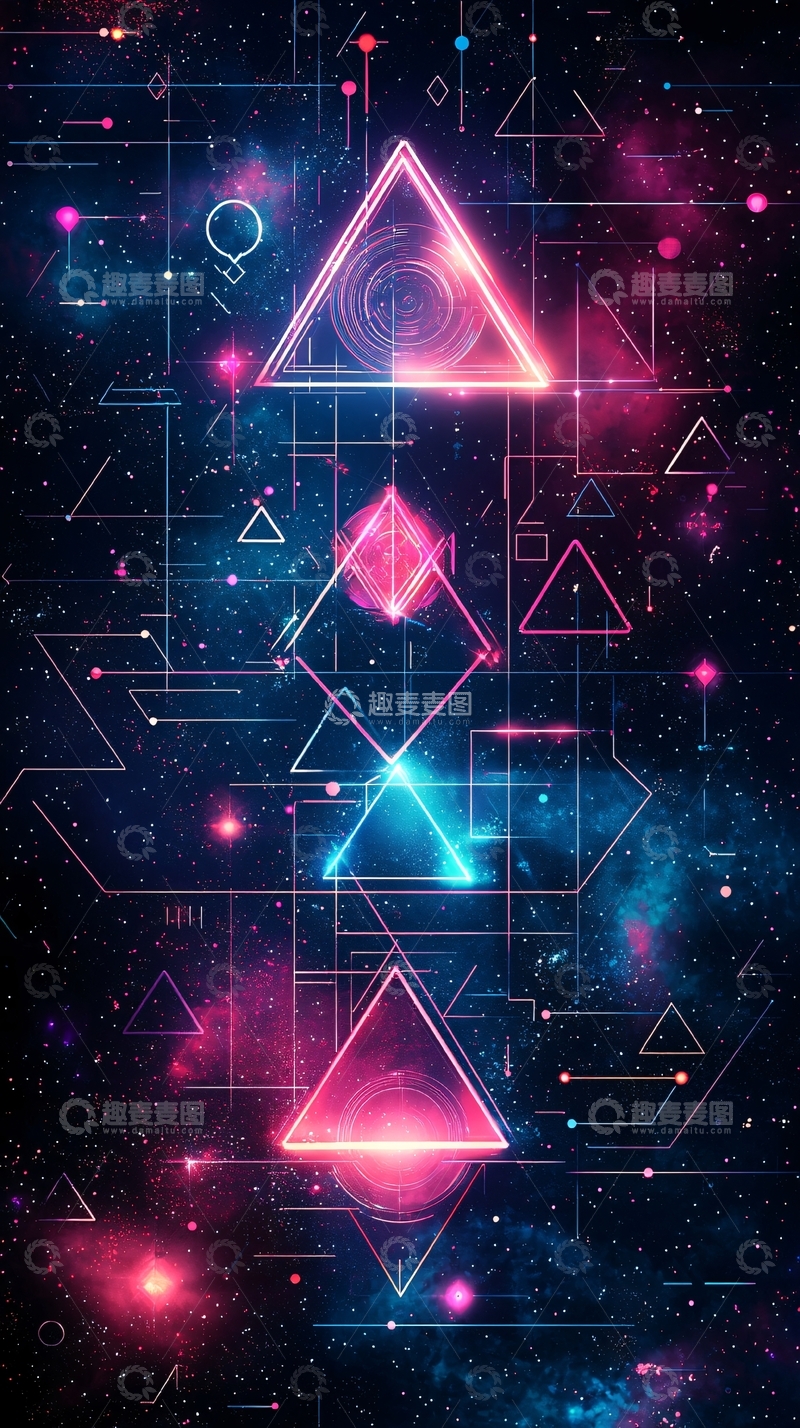 高清大图下载【趣麦麦图】宇宙几何图形