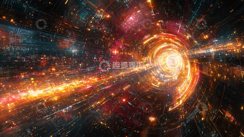 高清大图下载【趣麦麦图】宇宙星云隧道