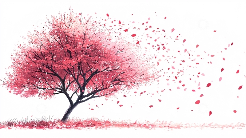 高清大图下载【趣麦麦图】粉色树