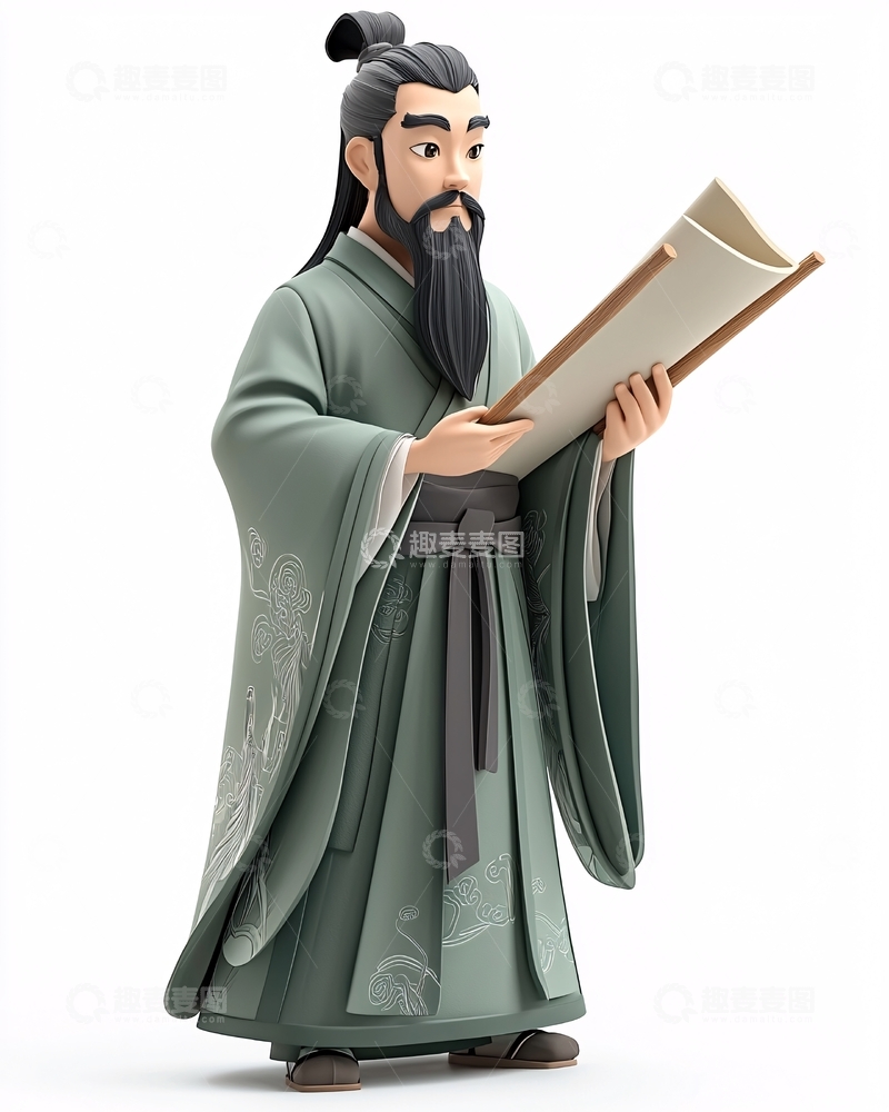 高清大图下载【趣麦麦图】古风人物模型