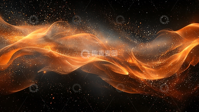 高清大图下载【趣麦麦图】抽象火焰