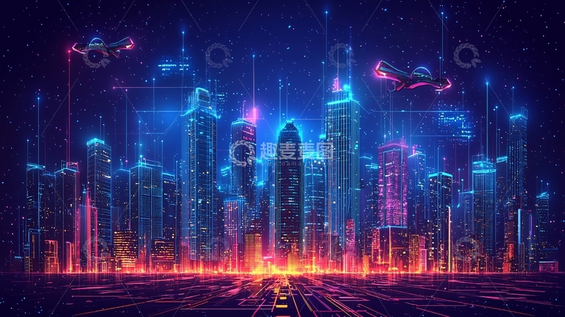 高清大图下载【趣麦麦图】未来科技城市129