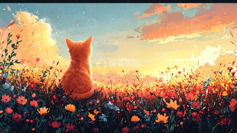 高清大图下载【趣麦麦图】橘猫