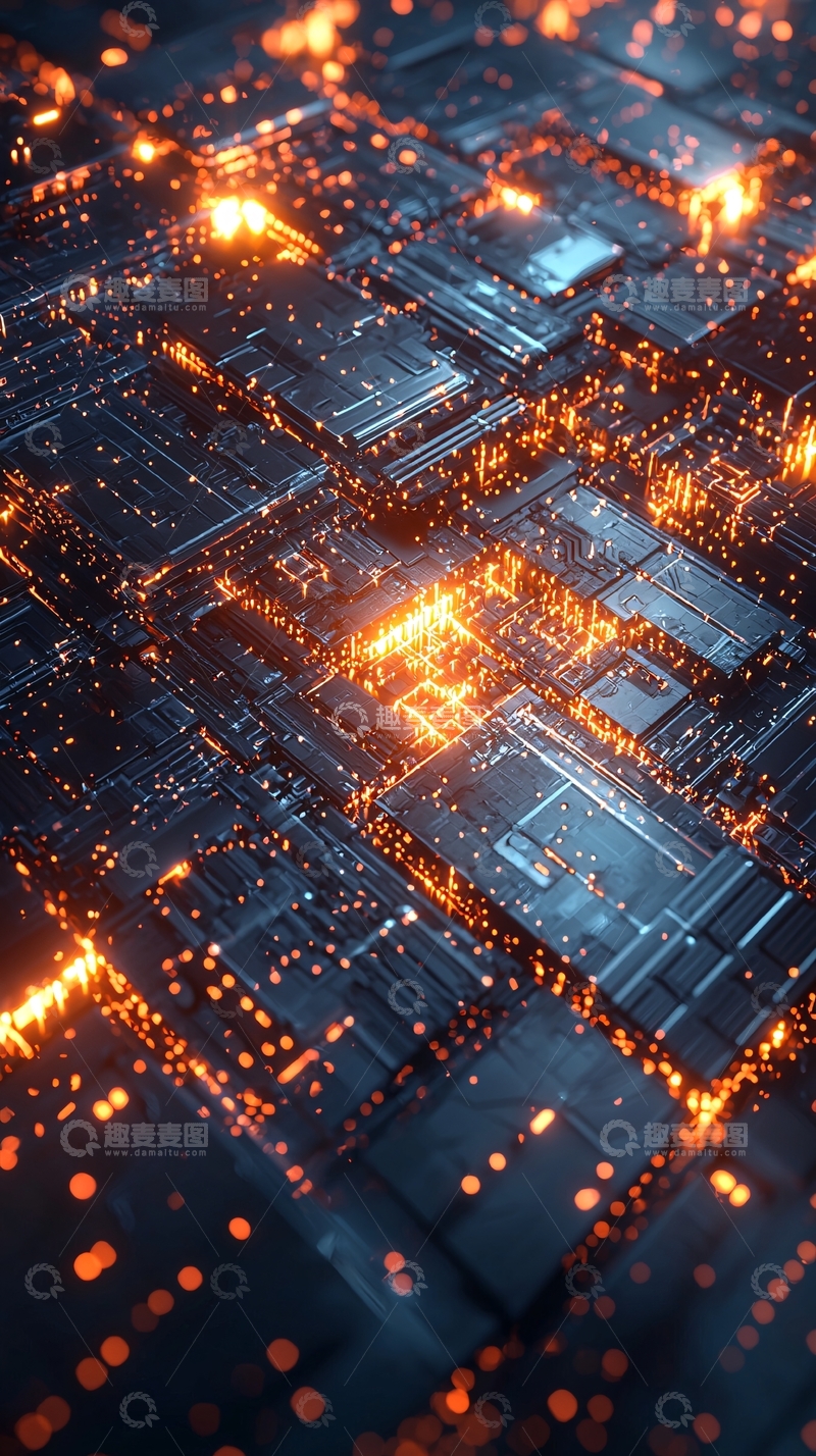 高清大图下载【趣麦麦图】抽象电路板